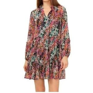 NWOT - Vince Camuto Three Tier Mini Floral Dress